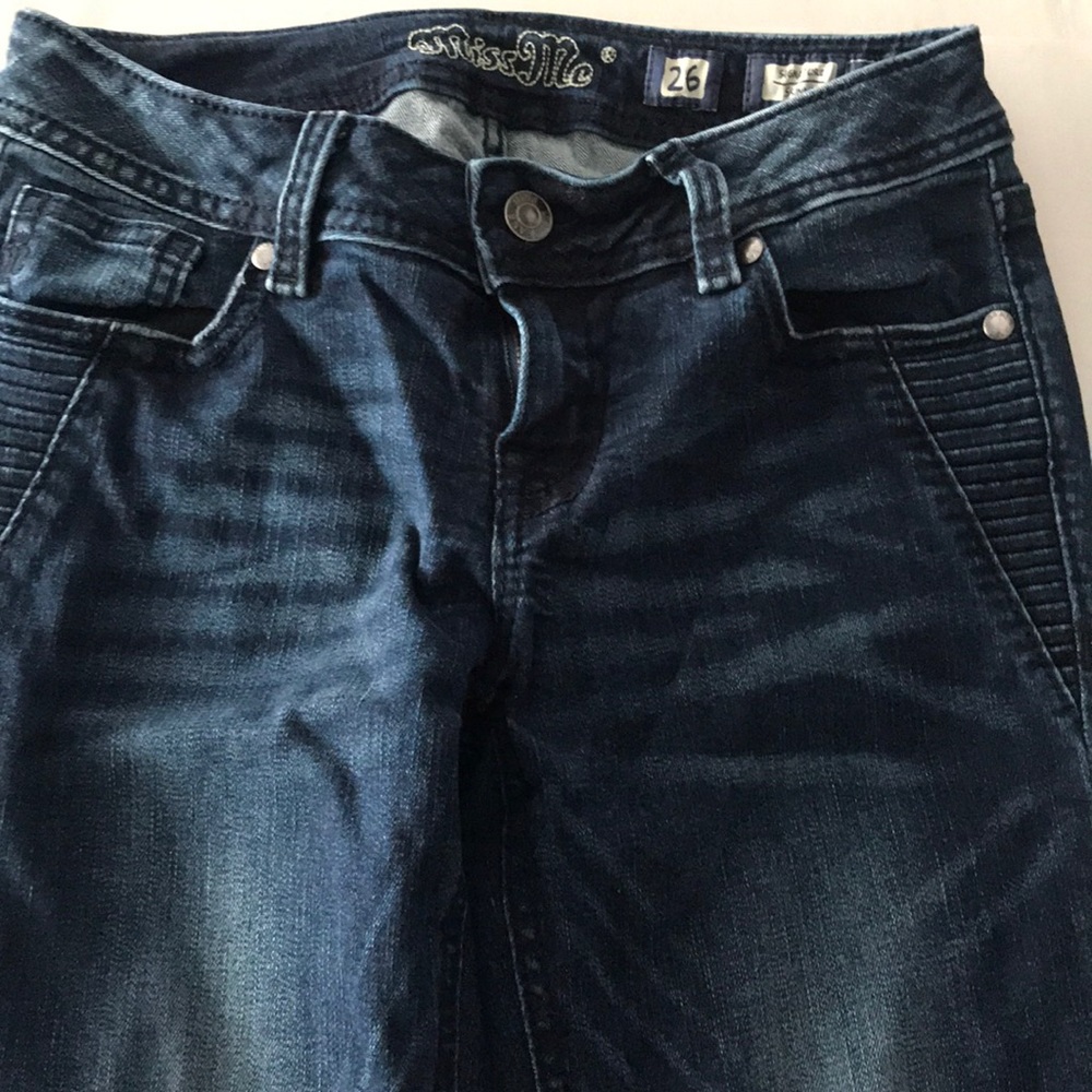 Miss me skinny Blue jeans with zipper pockets